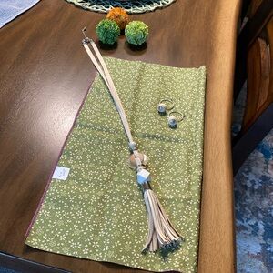 Necklace with matching earrings